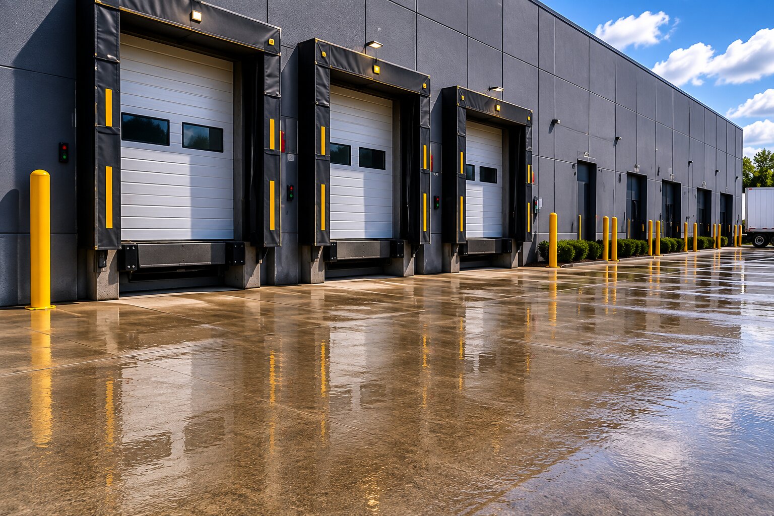 Warehouse Loading Doc pressure washing
