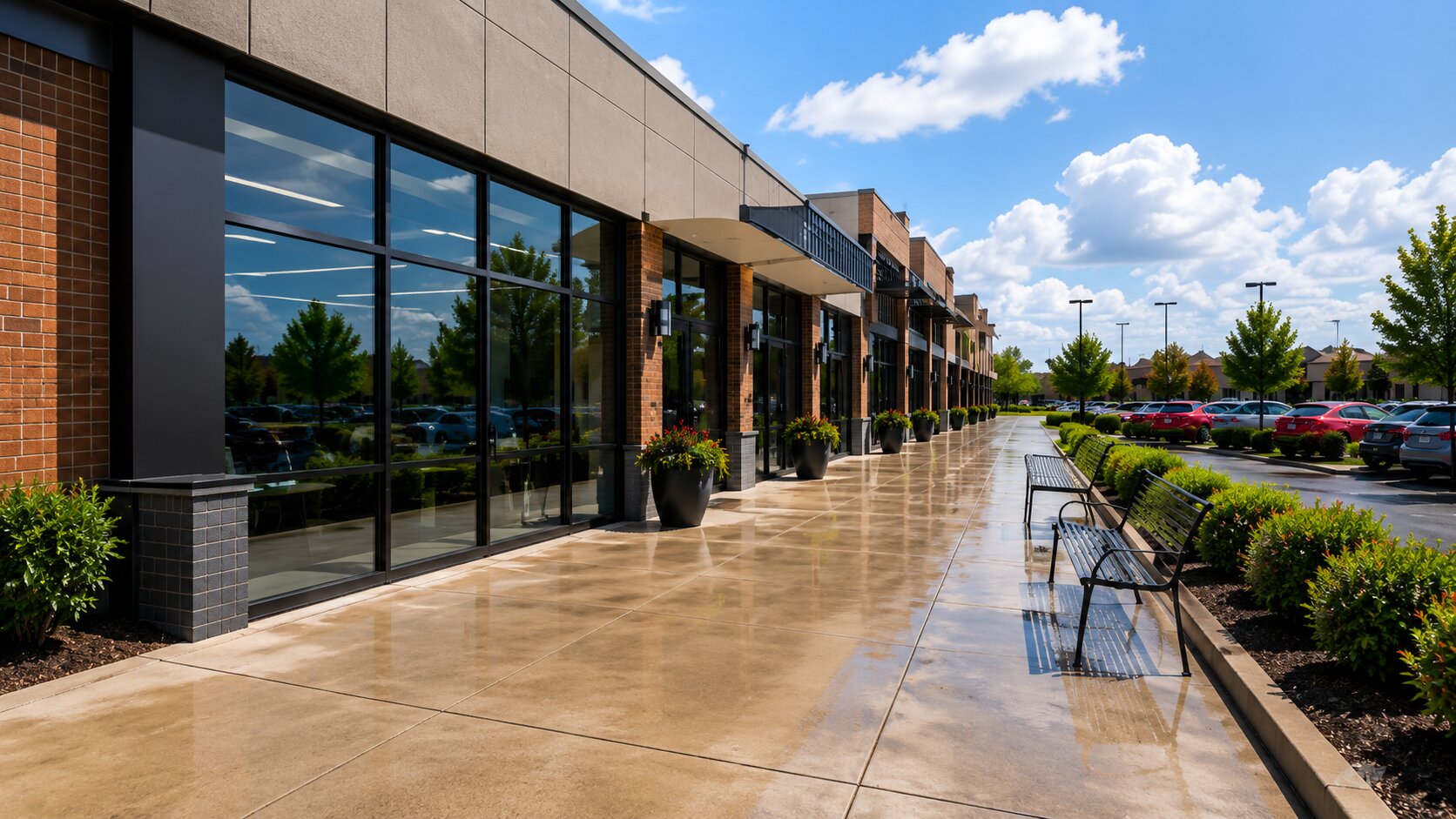 Retail Center Walkway