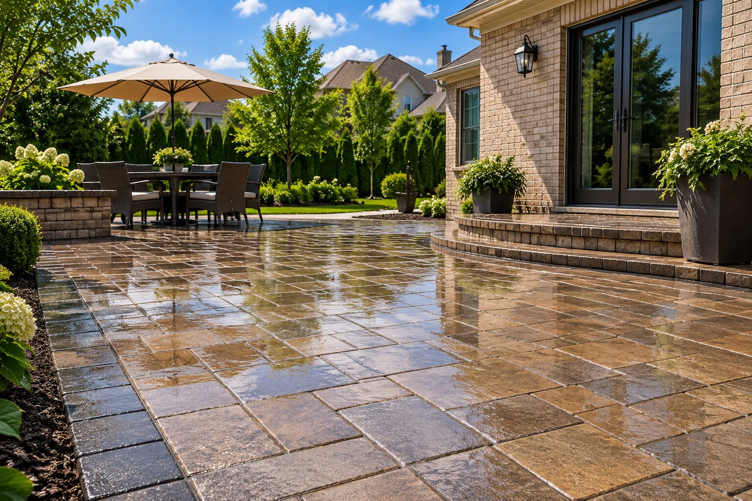 Residential pressure washing